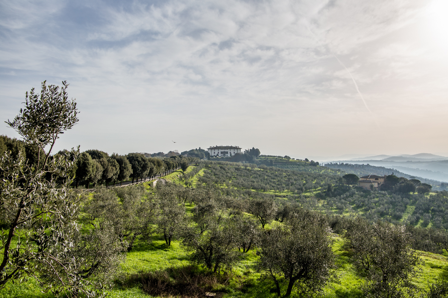 A Villa nestled in the hills