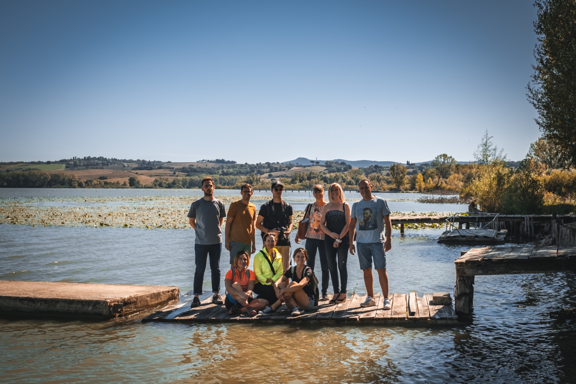 Strike a pose by the Lake of Chiusi