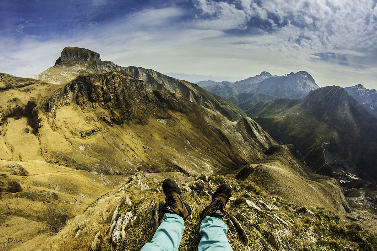 Vista sul monte Sumbra e monte Fiocca