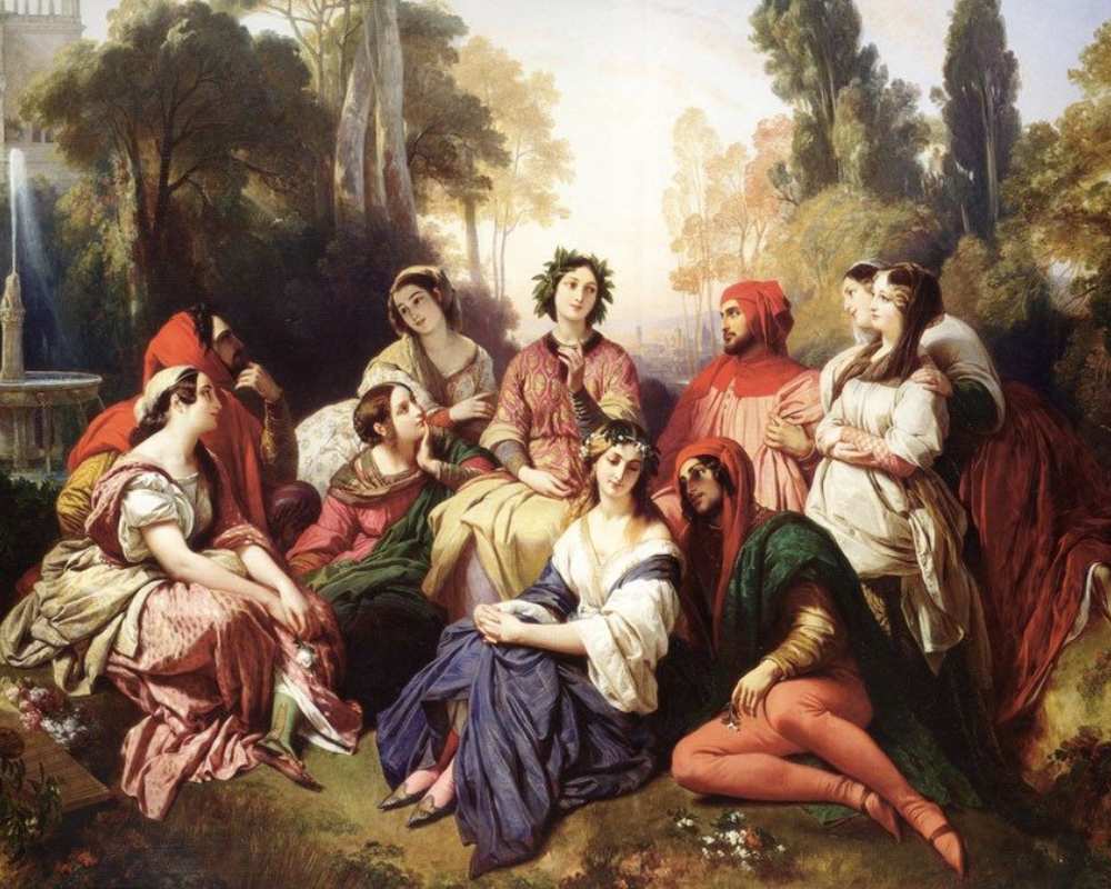 Il Decamerone, dipinto di Xaver Winterhalter